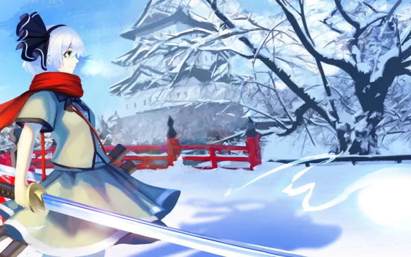 Myon (Touhou) Youmu Konpaku Anime Touhou HD Desktop Wallpaper | Background Image