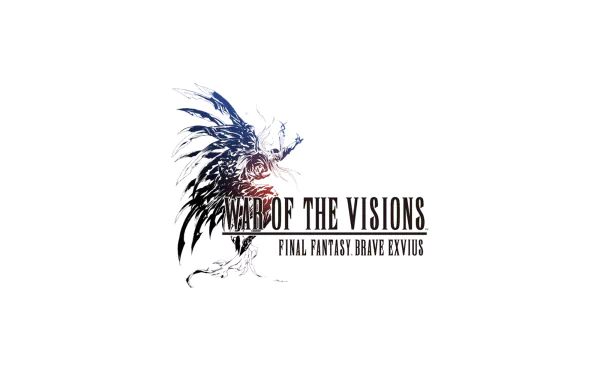 HD desktop wallpaper featuring War of the Visions: Final Fantasy Brave Exvius logo with a stylized creature design.
