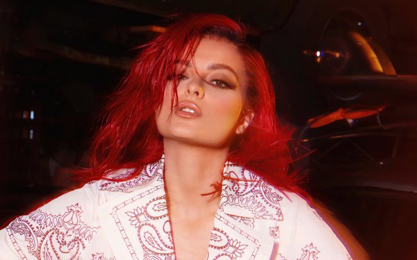 Music Bebe Rexha Singers Singer American Red Hair Brown Eyes HD Wallpaper | Background Image