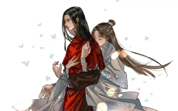 Crimson Rain Sought Flower San Lang Hua Cheng His Royal Highness the Crown Prince of Xianle Xie Lian Anime Tian Guan Ci Fu HD Desktop Wallpaper | Background Image