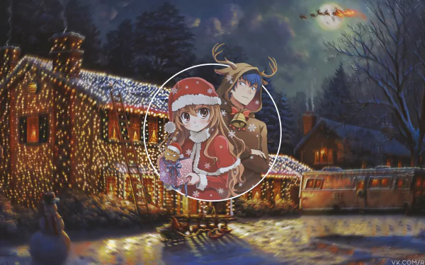 Ryuuji Takasu Taiga Aisaka Anime Toradora! HD Desktop Wallpaper | Background Image
