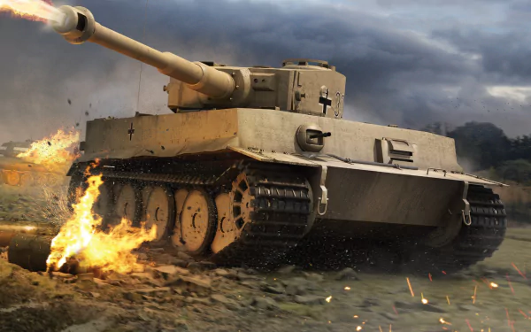  Tiger I Tank Firing