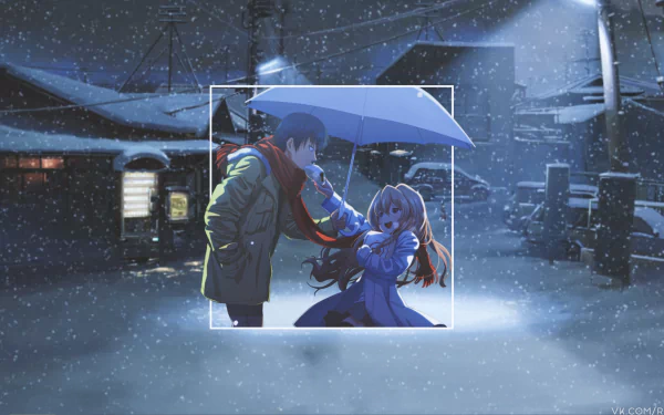 Ryuuji Takasu Taiga Aisaka Anime Toradora! picture-in-picture HD Desktop Wallpaper | Background Image