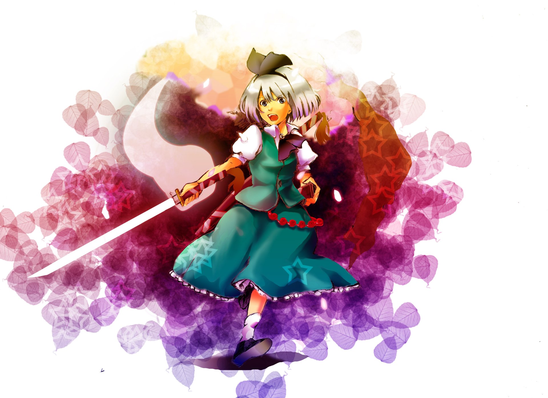 Download Myon (Touhou) Youmu Konpaku Anime Touhou HD Wallpaper