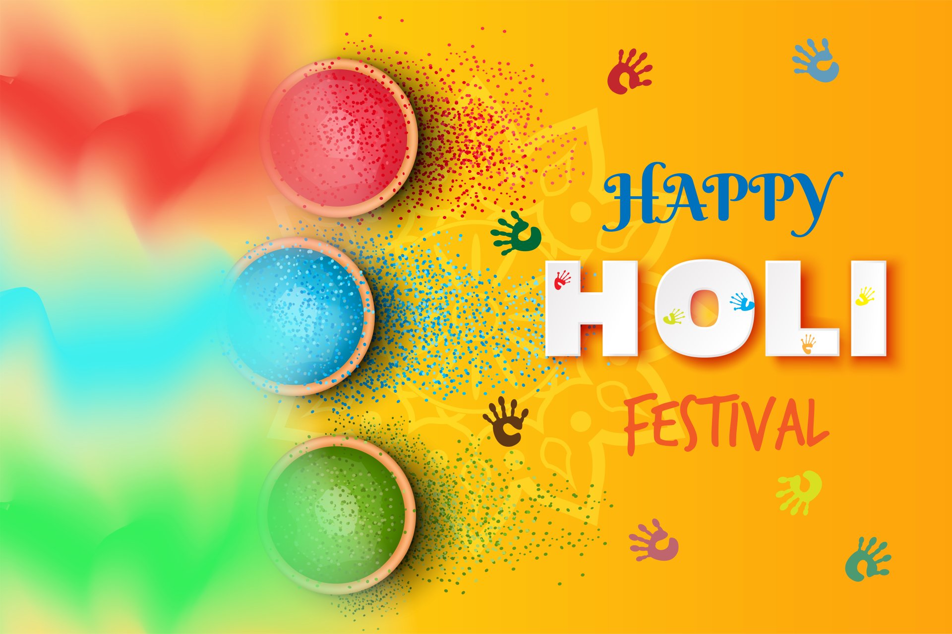 Download Colors Holiday Holi 8k Ultra HD Wallpaper