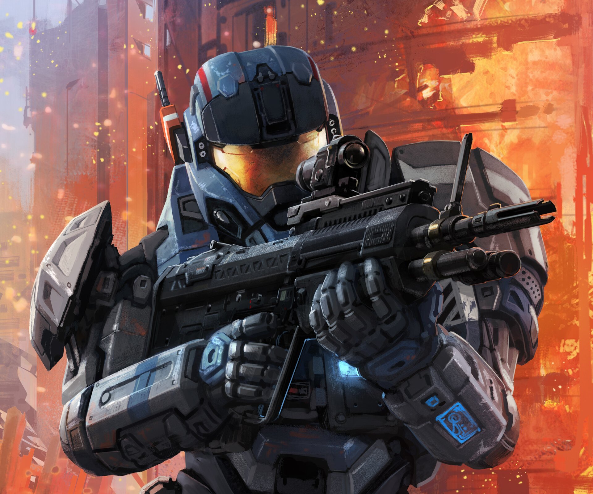Download Weapon Warrior Halo Video Game Halo: Reach HD Wallpaper by ...
