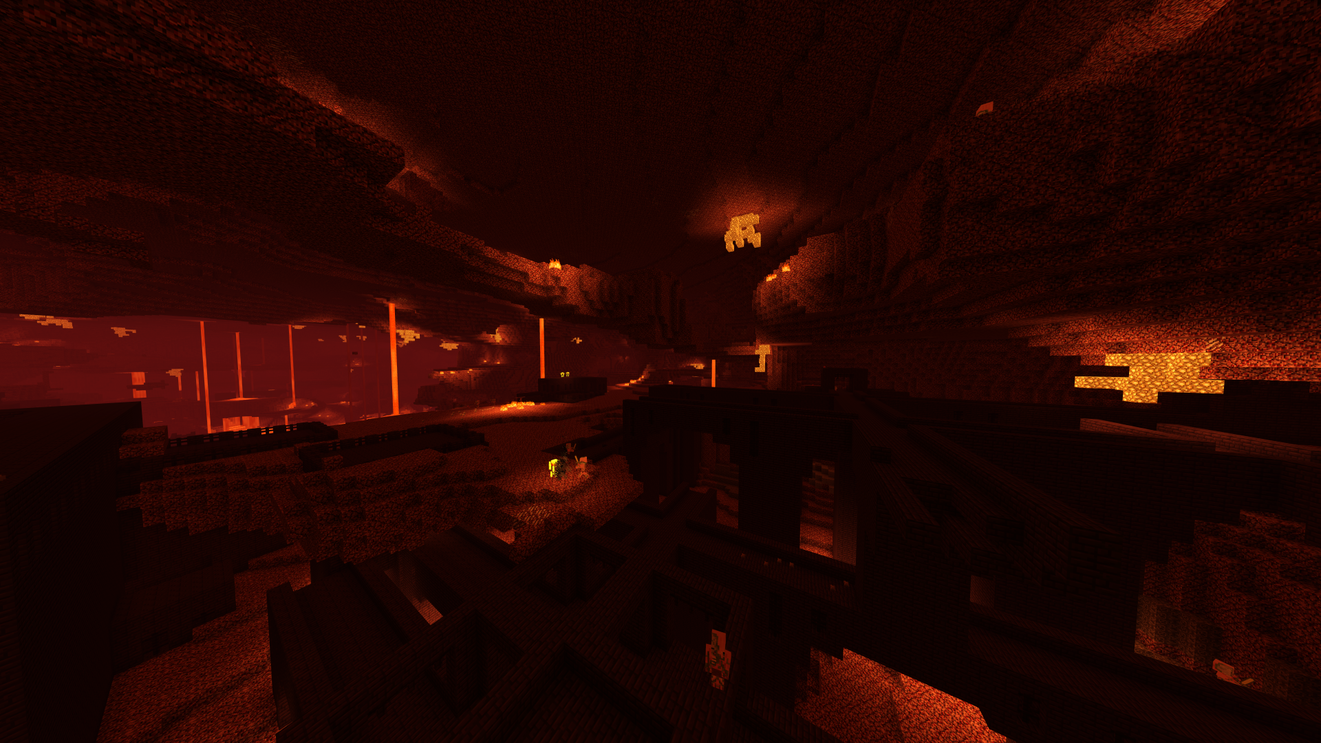 Vanilla Nether with Shaders 8k
