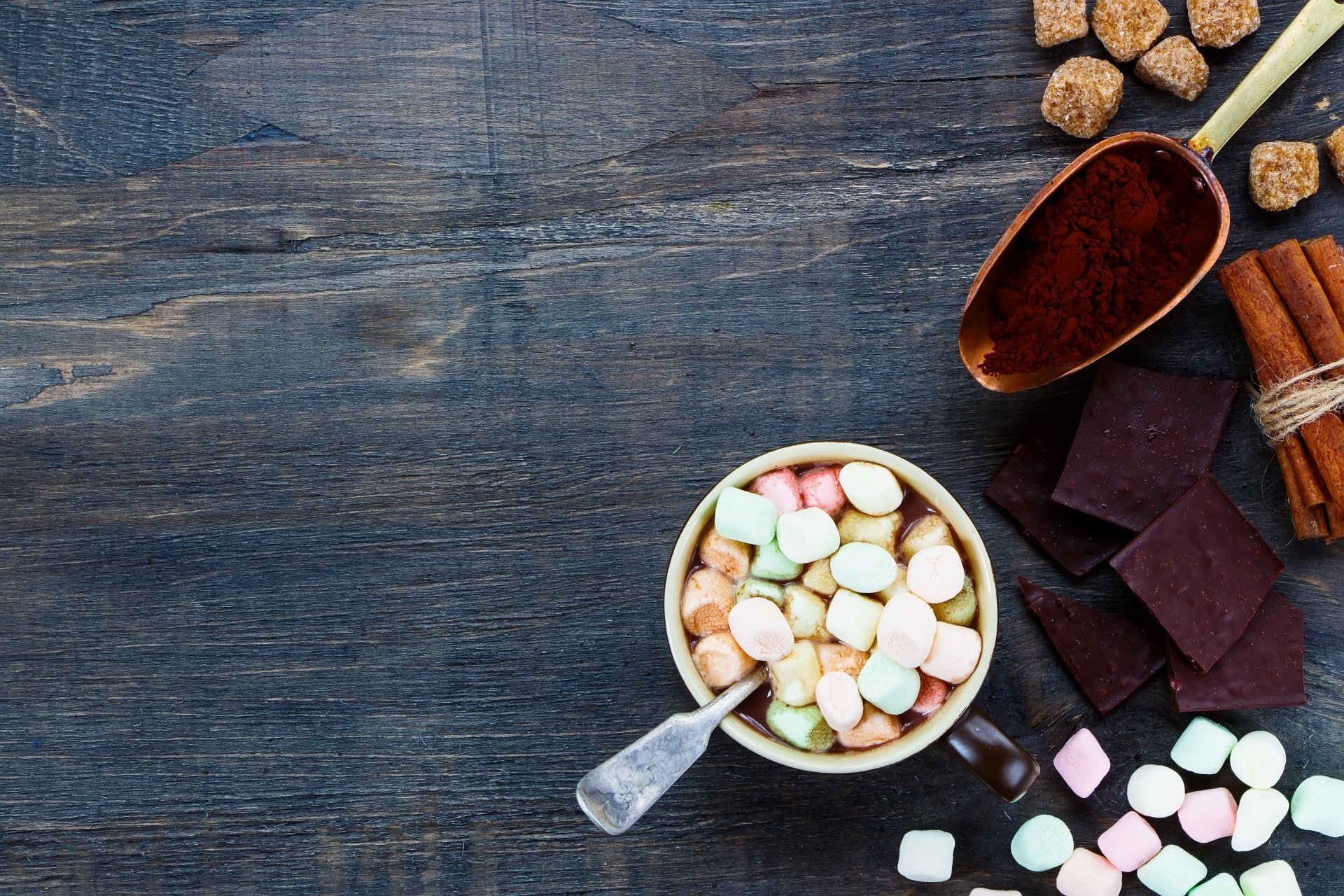 Download Still Life Chocolate Cup Food Marshmallow 4k Ultra HD ...
