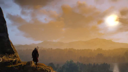  Geralt of Rivia watch the sunset
