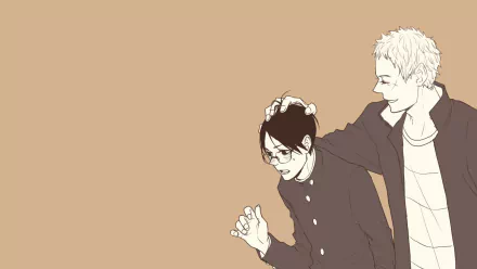 Anime Kids on the Slope HD Desktop Wallpaper | Background Image