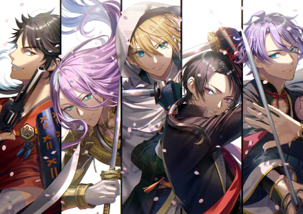 Mutsunokami Yoshiyuki Yamanbagiri Kunihiro Kashuu Kiyomitsu Kasen Kanesada Hachisuka Kotetsu Anime Touken Ranbu HD Desktop Wallpaper | Background Image