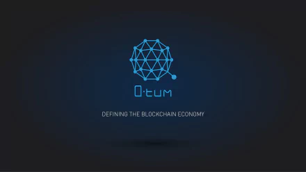 Qtum currency logo blue technology cryptocurrency HD Desktop Wallpaper | Background Image