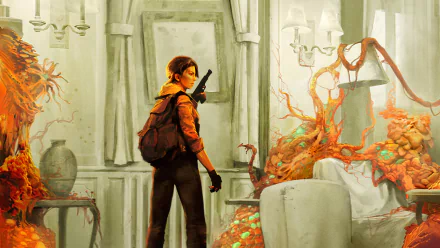  Alyx Vance in Xen Flora Infested Hotel Concept Art