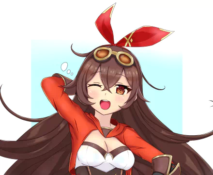 brown eyes brown hair Amber (Genshin Impact) video game Genshin Impact HD Desktop Wallpaper | Background Image