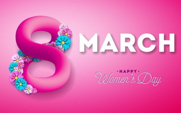 Holiday Women's Day Happy Women's Day Flower HD Wallpaper | Background Image