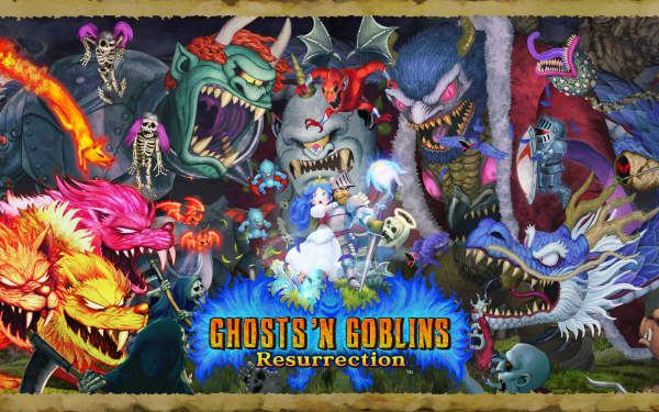 Video Game Ghosts 'n Goblins Resurrection Arthur Princess Prin Prin Firebrand HD Wallpaper | Background Image