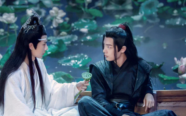 lotus Xiao Zhan Wang Yibo Wei Wuxian Lan Wangji TV Show The Untamed HD Desktop Wallpaper | Background Image