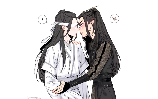 kiss love Xue Yang Xiao Xingchen Anime Mo Dao Zu Shi HD Desktop Wallpaper | Background Image