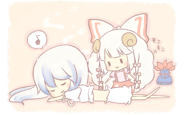 Keine Kamishirasawa Fujiwara no Mokou Anime Touhou HD Desktop Wallpaper | Background Image