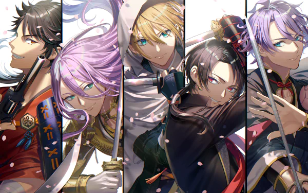 Mutsunokami Yoshiyuki Yamanbagiri Kunihiro Kashuu Kiyomitsu Kasen Kanesada Hachisuka Kotetsu Anime Touken Ranbu HD Desktop Wallpaper | Background Image
