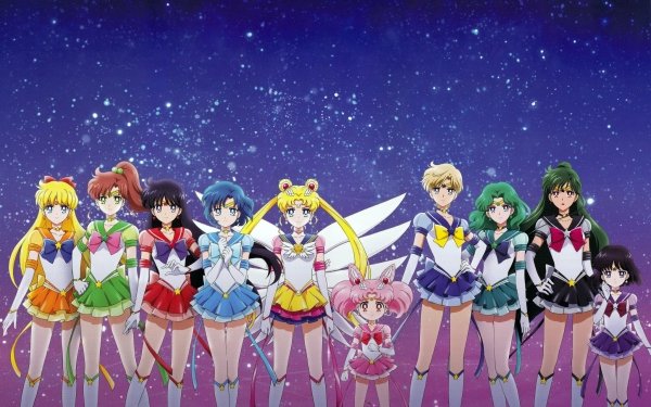 Anime Sailor Moon Sailor Chibi Moon Sailor Mars Sailor Mercury Sailor Uranus Sailor Venus Sailor Pluto Sailor Neptun HD Wallpaper | Background Image