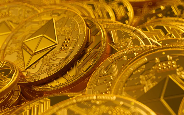 cryptocurrency coin gold technology Ethereum HD Desktop Wallpaper | Background Image