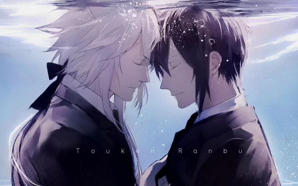 Mikazuki Munechika Kogitsunemaru (Touken Ranbu) Anime Touken Ranbu HD Desktop Wallpaper | Background Image