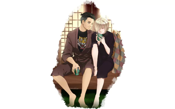 Yuri Plisetsky Otabek Altin Anime Yuri!!! on ICE HD Desktop Wallpaper | Background Image