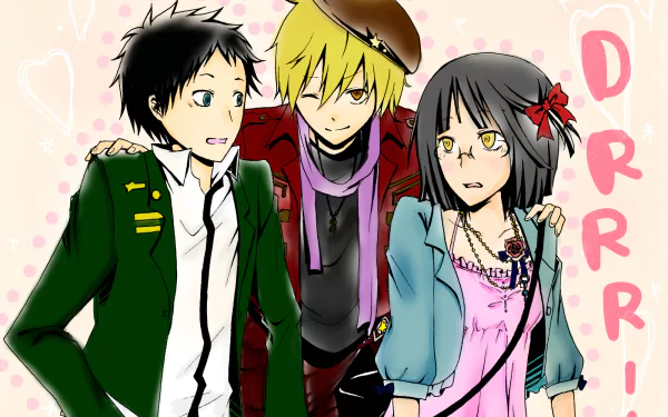 Anri Sonohara Masaomi Kida Mikado Ryūgamine Anime Durarara!! HD Desktop Wallpaper | Background Image