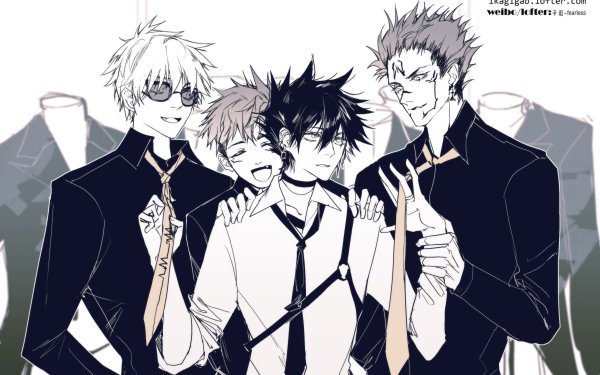 Anime Jujutsu Kaisen Megumi Fushiguro Yuji Itadori Satoru Gojo Sukuna HD Wallpaper | Background Image