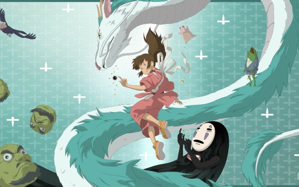 Anime Spirited Away No-Face Chihiro Haku HD Wallpaper | Background Image