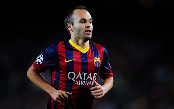 Spanish soccer Andrés Iniesta Sports HD Desktop Wallpaper | Background Image