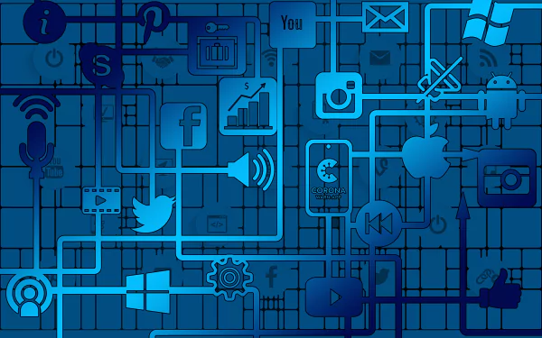 logo technology social media HD Desktop Wallpaper | Background Image