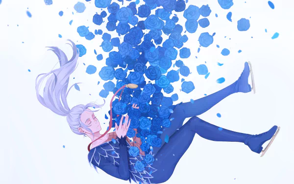 Victor Nikiforov Anime Yuri!!! on ICE HD Desktop Wallpaper | Background Image