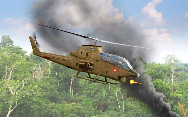 Military Bell AH-1 Cobra Military Helicopters Attack Helicopter Aircraft Helicopter HD Wallpaper | Background Image