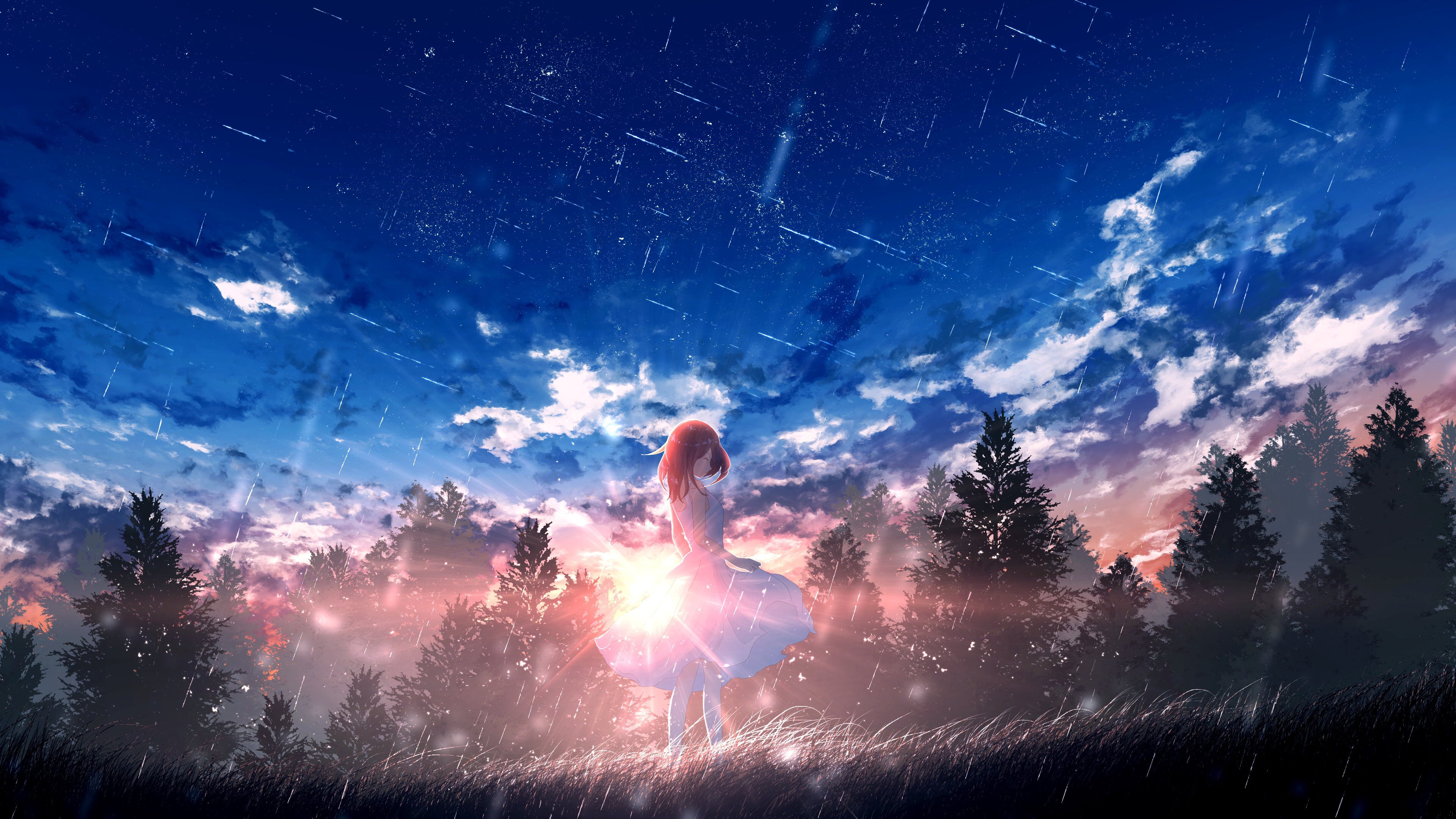 Anime Girl 4k Ultra HD Wallpaper by furi / ふーり