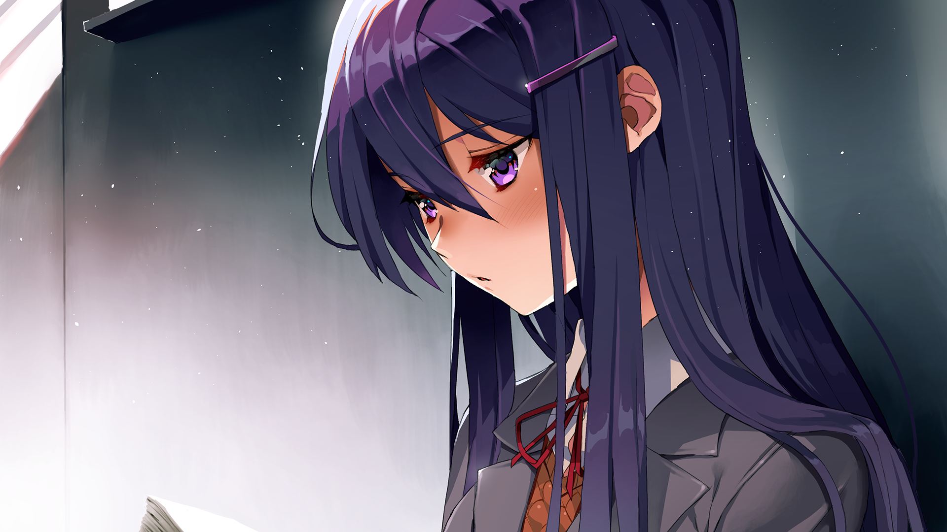 HD wallpaper Video Game Doki Doki Literature Club Yuri Doki Doki  Literature Club  Wallpaper Flare