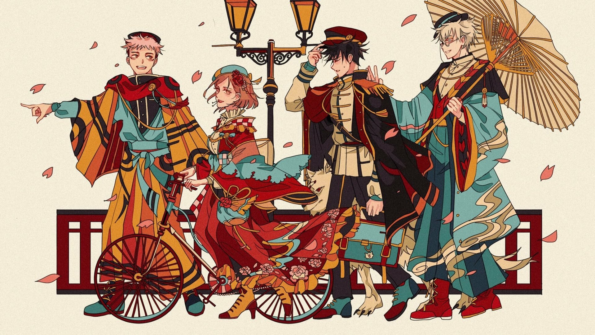 Download Satoru Gojo Nobara Kugisaki Yuji Itadori Megumi Fushiguro Anime Jujutsu Kaisen HD Wallpaper by paipitations