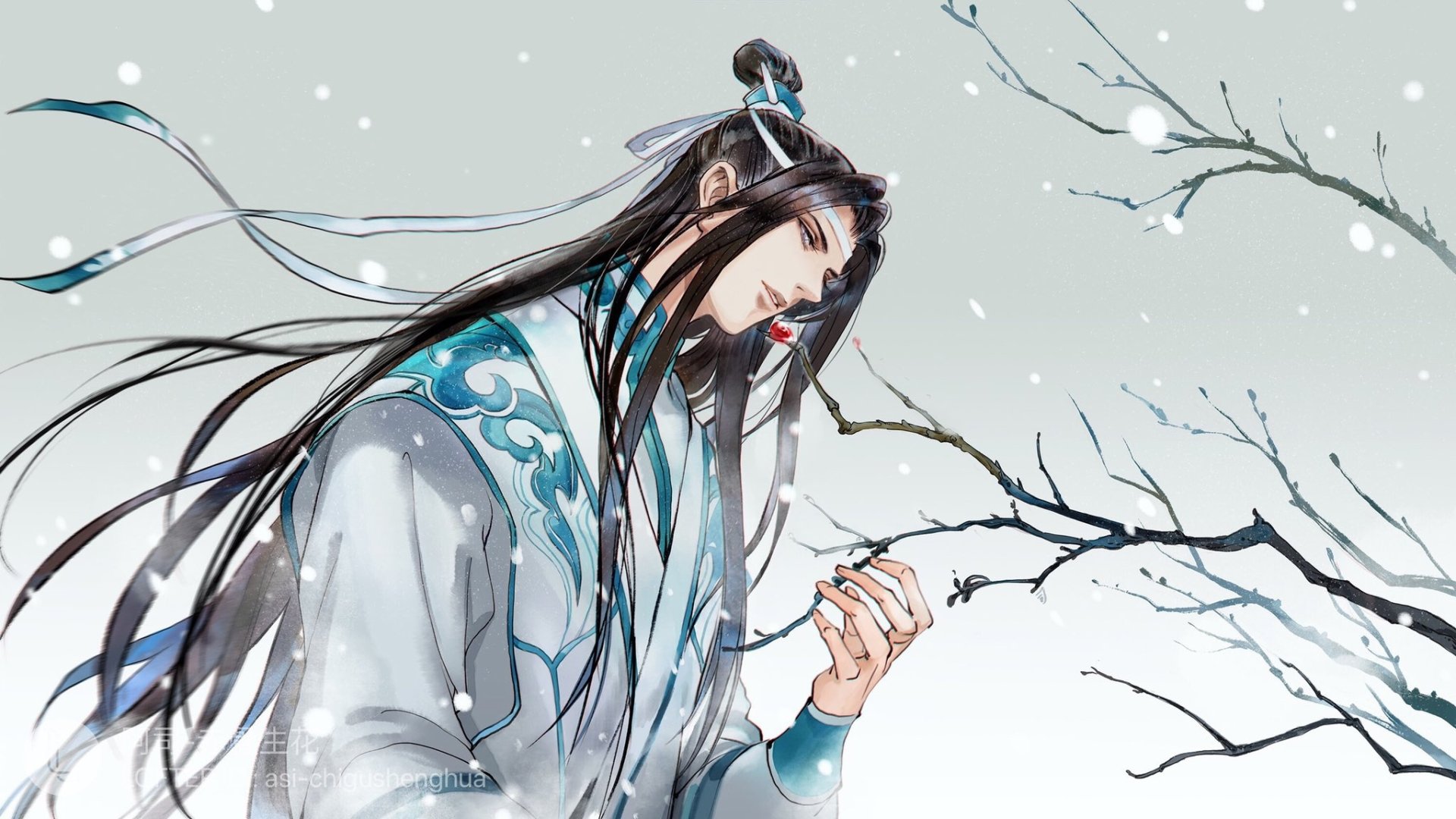 Download Lan Wangji Anime Mo Dao Zu Shi HD Wallpaper