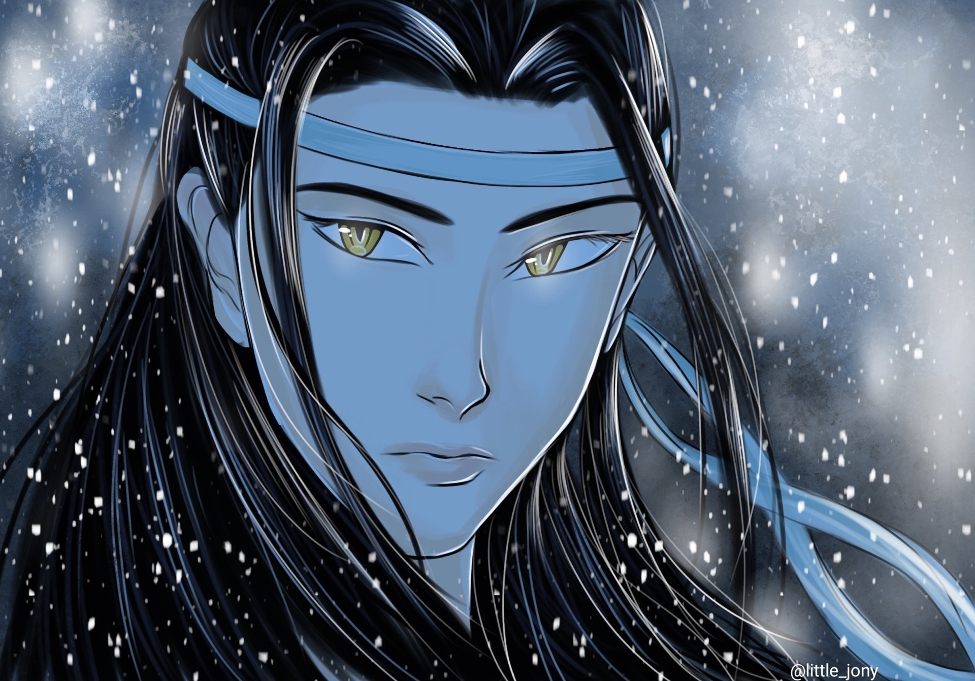 Download Lan Wangji Anime Mo Dao Zu Shi HD Wallpaper