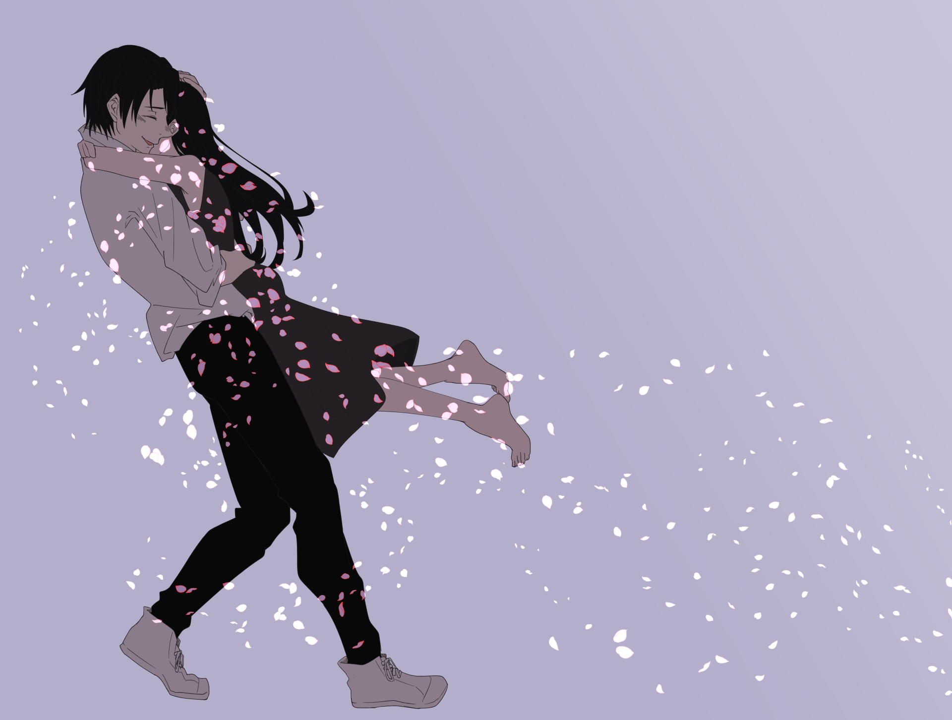 Download Black Hair Rika Orimoto Yuta Okkotsu Anime Jujutsu Kaisen 4k Ultra HD Wallpaper by 白瀬