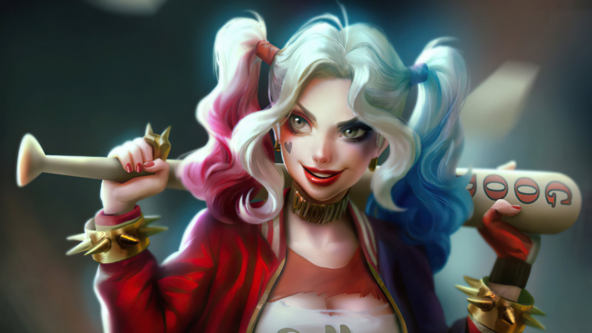 Download Two-toned Hair Baseball Bat DC Comics Comic Harley Quinn 4k ...