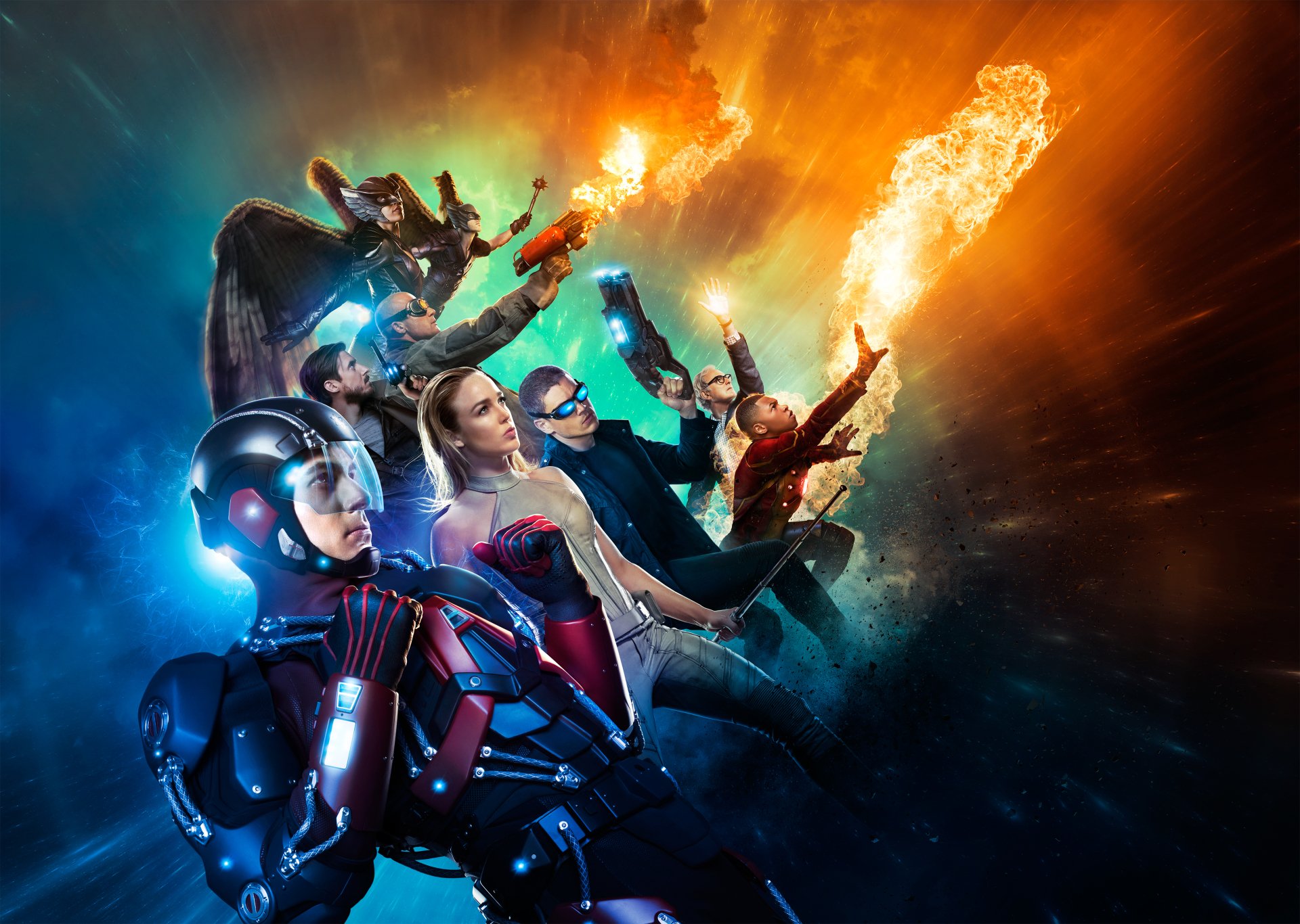 Download Kendra Sanders Carter Hall Martin Stein Rip Hunter Heat Wave (DC Comics) Firestorm (DC Comics) Captain Cold White Canary (DC Comics) Atom (DC Comics) Hawkman (DC Comics) Hawkgirl (DC Comics) TV Show DC's Legends Of Tomorrow 4k Ultra HD Wallpaper