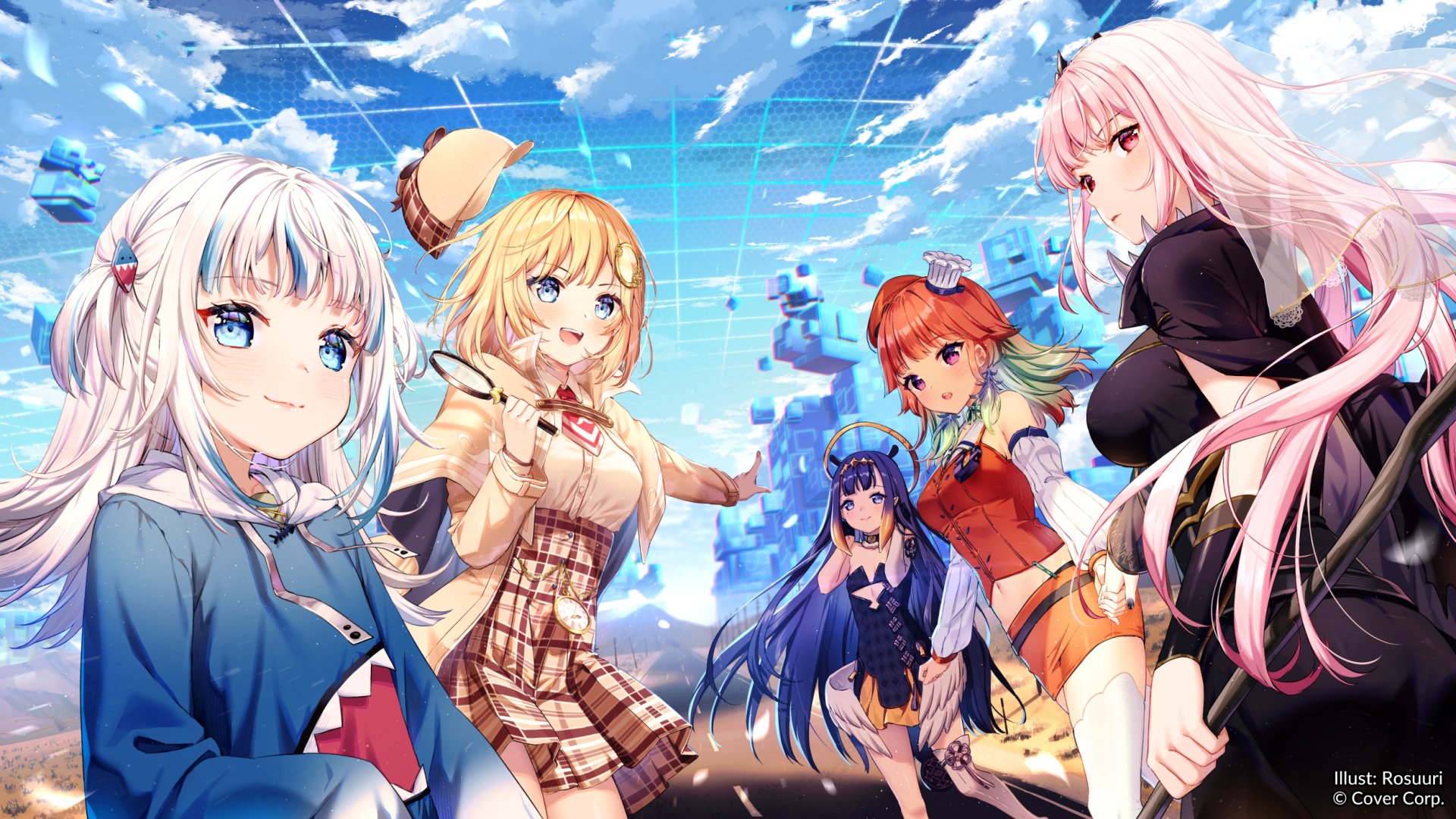 Hololive HD Wallpaper Delight by Rosuuri