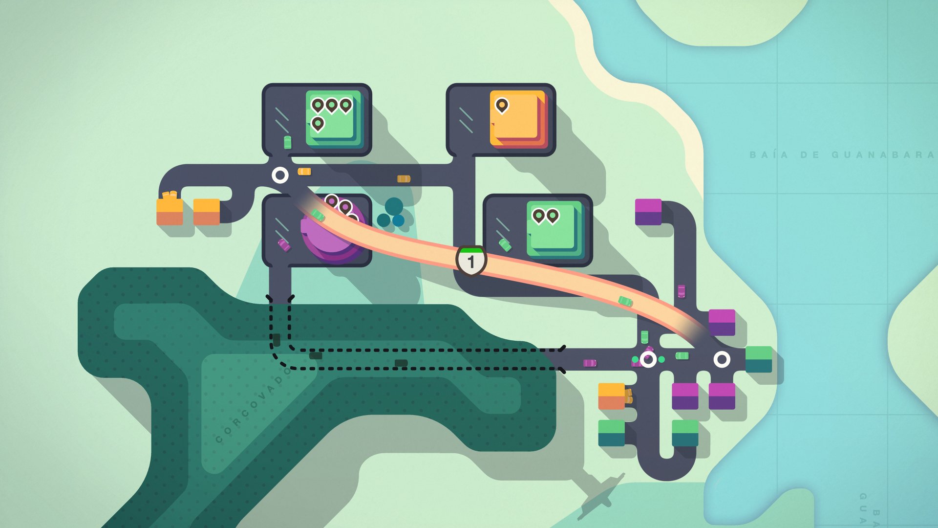 Download Video Game Mini Motorways 4k Ultra HD Wallpaper