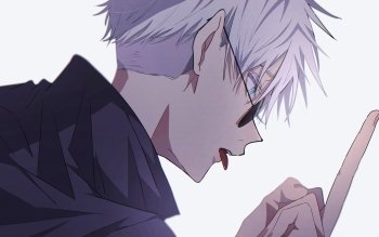 Anime, Jujutsu Kaisen, Blue Eyes, Boy, Satoru Gojo, White Hair, HD  wallpaper