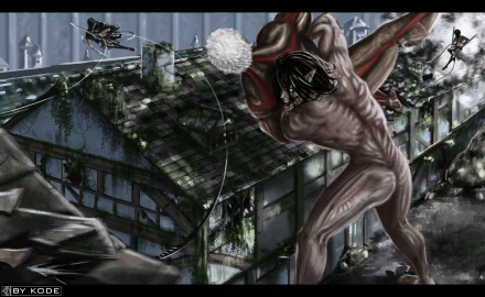 Reiner Braun Armored Titan Eren Yeager Anime Attack on Titan HD Desktop Wallpaper | Background Image