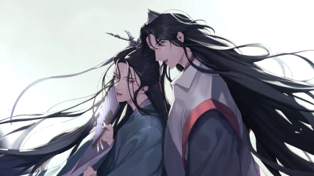 Shen Qingqiu Luo Binghe Anime The Scum Villain's Self-Saving System HD Desktop Wallpaper | Background Image