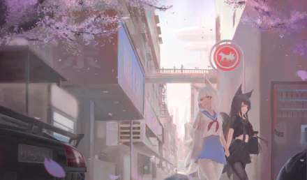 Akagi (Azur Lane) Kaga (Azur Lane) Anime Azur Lane HD Desktop Wallpaper | Background Image