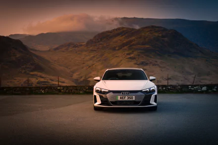 white car car electric car Audi vehicle Audi E-Tron HD Desktop Wallpaper | Background Image